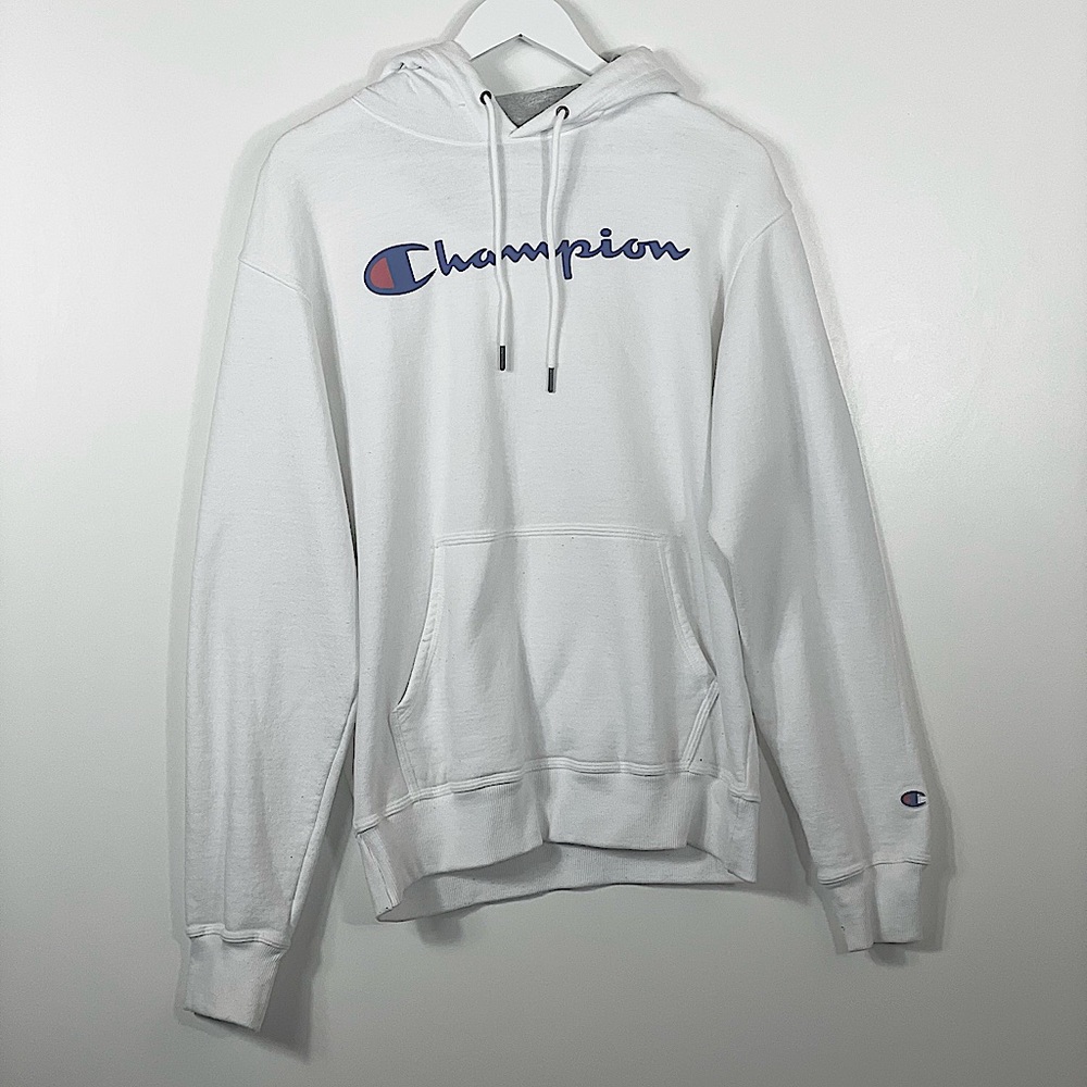 Champion white hoodie size medium